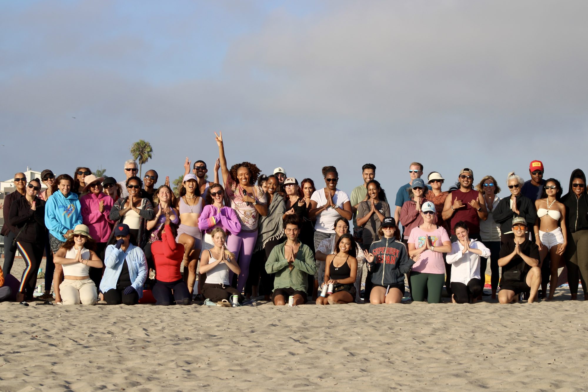 Community after a beach practice